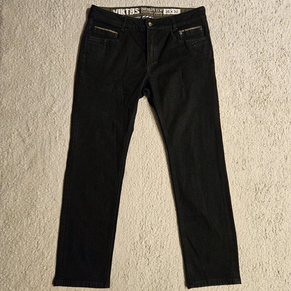 Viktos Taculus Jeans CCW Coolmax Mens 36x32 Black Stretch Tactical Denim Pants